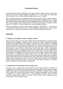Statut - důvodová zpráva