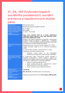 31_24_0140_ výzva NPO_Zvyšování kapacit sociálního poradenství, sociální prevence a nepobytových služeb péče
