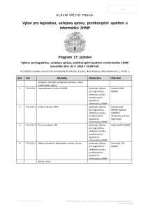 Pozvánka na jednání výboru, které se koná dne 18. 4. 2018