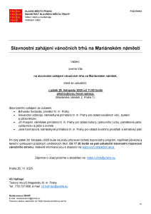 251126 - Pozvánka - Vánoce na Mariánském 2025