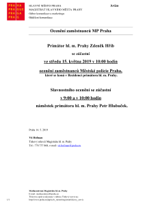 Ocenění zaměstnanců Městské policie Praha