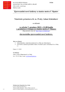 Zprovoznění nové kolárny u stanice metra C Opatov