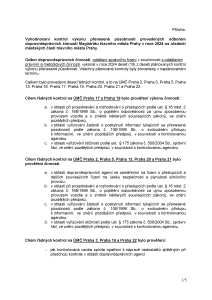 Přehled kontrol za odbor DSC rok 2024